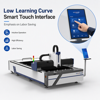 Máquina de Corte Láser de Fibra de Mesa Única 1530, 1500W 3000W, Fuente Raycus, Cortadora Láser de Fibra CNC para Chapa Metálica, Hierro y Acero