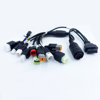 Cables de motocicleta OBD universales al por mayor, reemplazo de Cable de escáner de diagnóstico OBD2 13 en 1 para todas las bicicletas de dos ruedas, motocicletas