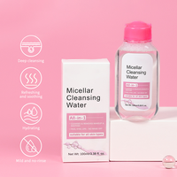 Air Pembersih Micellar All in One Penghilang Riasan Lembut Melembapkan Teknologi Micellar untuk Wajah Mata Bibir Tanpa Bilas 100ml