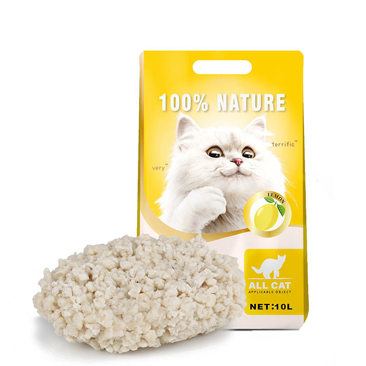 Китайский производитель Tofu, 100% чистый натуральный разбитый кошачий наполнитель, экологически чистый, низкий уровень пыли, тофу, раздавленный кошачий наполнитель