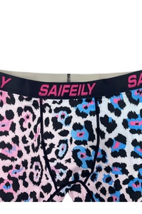 Boxers mi-taille respirants en Spandex et Polyester à imprimé léopard pour hommes, style décontracté, sur mesure, pour l'export. - Product Image 4