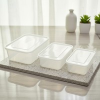 Boîte de conservation alimentaire transparente multi-usages en gros, hermétique et étanche, en PP, pour réfrigérateur, aliments secs, fruits et légumes