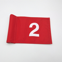 Haute Qualité 9pcs Mini Drapeau De Golf Numéroté 420D Tube En Nylon Inséré pour Intérieur/Extérieur Putting Green Practice Sports Golf Club