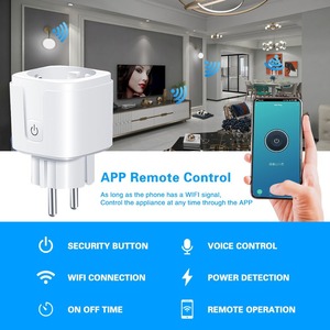 Smart <b>Wifi</b> Socket Eu <b>Plug</b> 16A With Power Metering Tuya App Control Child Safety Door Protection - Product Image 4
