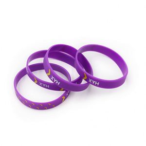 Bracelet en silicone promotionnel 12 mm, 100 % écologique, avec logo personnalisé en relief ou en creux, impression sérigraphique - Product Image 5