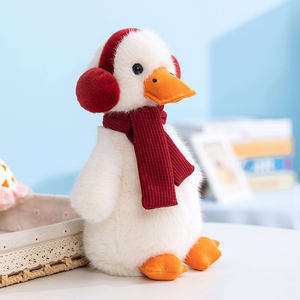Peluche de Pato de Invierno Personalizado - Muñeco de Pato de Peluche Personalizable OEM/ODM, Peluche Temático de Invierno para Regalos Navideños y Marca Propia - Product Image 4