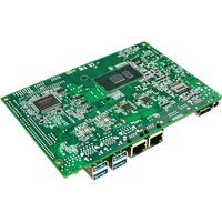 Intel Core I3-7020U Triple Display Dual Gigabit LAN COM RS485 MSATA Mini PCIe Industrial Mainboard untuk Terminal Cerdas