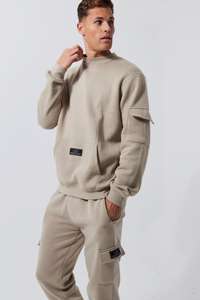 Set di tuta in pile peso massimo <span class=keywords><strong>Tech</strong></span> in due pezzi con scritta con Logo personalizzato ricamato da uomo invernale - Product Image 4