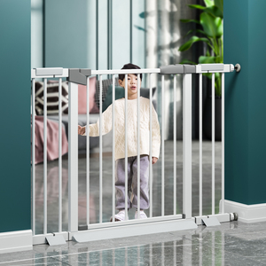<span class=keywords><strong>Barrière</strong></span> de sécurité pour bébé en fer ABS+métal, largeur réglable, sans perçage, pour une utilisation à domicile, clôture de protection pour tout-petits - Product Image 4