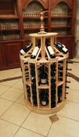Étagères à vin ouvertes en bois massif naturel, présentoirs pour cave à vin, meubles de maison écologiques extensibles