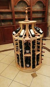 Étagères de présentation ouvertes pour caves à vin en bois naturel - Product Image 4