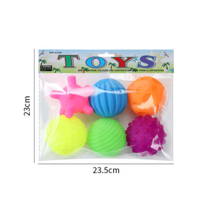 Lot de 6 balles texturées pour développer les sens tactiles du bébé, jouets sensoriels pour enfants, balles d'entraînement pour bébés, balles de massage douces - Product Image 6