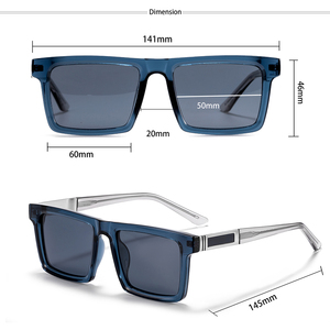 <span class=keywords><strong>Gafas</strong></span> de Sol Ópticas Polarizadas Cuadradas Clásicas HBK Personalizables al por Mayor, Protección UV400, Diseño Retro para Hombre y <span class=keywords><strong>Mujer</strong></span>, <span class=keywords><strong>Gafas</strong></span> <span class=keywords><strong>Graduadas</strong></span> para Exteriores - Product Image 3