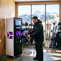 IMakeTech Nettoyeur-Sécheur-Désinfecteur Automatique de Casques avec Fonction SDK, Écran Tactile, Wi-Fi/Ethernet pour Ateliers de Moto et Vélos
