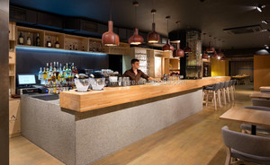 Mesa de recepción con decoración interior, mesa de <span class=keywords><strong>trabajo</strong></span> de buena calidad para escritorio de recepción, bar, tienda de venta al por menor - Product Image 3