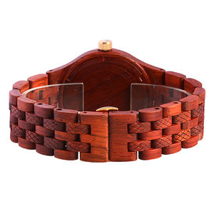 Nouvelle arrivée Montre-bracelet en bois pour homme Bewell Montre à quartz en bois de rose du Japon pour homme - Product Image 3