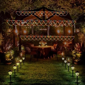 3M/4M LED Rèm Chuỗi Đèn Giáng Sinh Kỳ Nghỉ Vòng hoa Cổ Tích Đèn Dòng Chảy Lấp Lánh Với Từ Xa Phòng Cửa Sổ Phòng Ngủ Trang Trí - Product Image 3