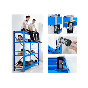 מדפי מדף פלדה מותאם אישית-מחסן חובה בינוני מדפים עם תצורות מתכווננות & בנייה עמיד - Product Image 6