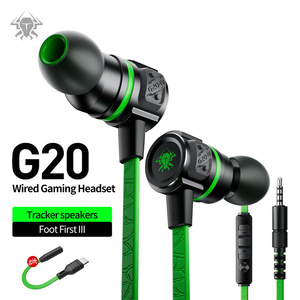 PLEXTONE G20 auricolari In-Ear con microfono gioco di riduzione del rumore adsorbimento magnetico musica Stereo auricolari sportivi PK Hammerhead Pro - Product Image 2