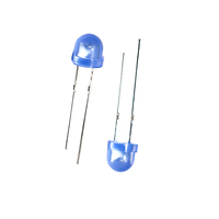 Diodo LED Blu a Cappello di Paglia da 5mm per Segnaletica Stradale e Cartelloni Pubblicitari, LED Blu ad Ampio Angolo