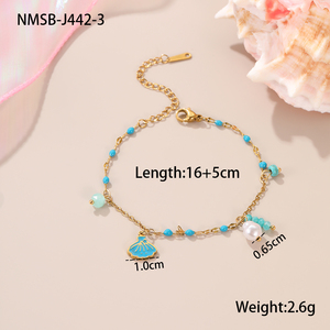 Accessori per <span class=keywords><strong>gioielli</strong></span> per bambini in acciaio inossidabile con perline in acciaio inossidabile ciondoli per abiti con perle e ciondoli per bambini - Product Image 4