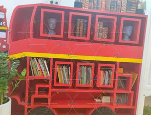 Chiquitos خزانة كتب خشبية للأطفال بتصميم بسيط منزلي موفرة للمساحة بتصميم جديد - Product Image 5