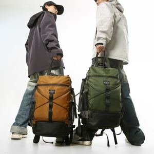 Men's <b>Backpack</b> <b>Large</b> Capacity 20-35L Waterproof Multi Layer Storage For Commuting Travel Solid Color Detachable Strap - Product Image 1