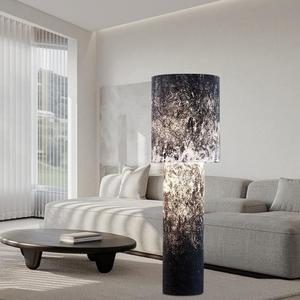 Modern Floor <b>Lamp</b> Textile Shade Led Light Source Multicolored Living Room Bedroom <b>Study</b> Decorative Lighting - Product Image 2