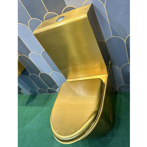 <span class=keywords><strong>WC</strong></span> in acciaio inossidabile 304 spazzolato oro moderno copri servizi igienici di piccole <span class=keywords><strong>dimensioni</strong></span> facile da pulire, installare servizi igienici commerciali - Product Image 2