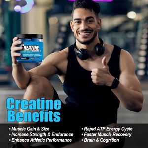 Suplementos Alimenticios de Creatina Monohidrato de Marca Privada OEM/ODM, Gomitas de Creatina Pura, 60 Unidades para Adultos - Product Image 3
