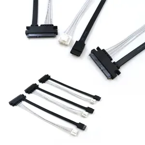 Custom SATA Crimp Type SATA Power conector impermeable Cable Assembly