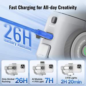 <span class=keywords><strong>Zhiyun</strong></span> SMOOTH 5E Combo, Gimbal para Teléfono, Estabilizador de 3 Ejes, Control Remoto por Voz Desmontable, Rastreador IA, Plegable, Carga Rápida - Product Image 2