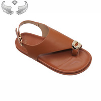 Sandales plates rétro pour femmes, légères, durables, respirantes, tendance, pour l'extérieur, en gros, prêtes à être expédiées, en stock