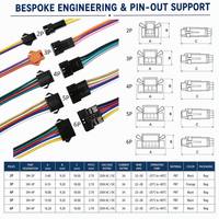 Conjunto de Cables Electrónicos de Cobre Personalizados con Aislamiento de Nylon/PBT para Electrodomésticos, Conectores Adaptadores de 2P-6P
