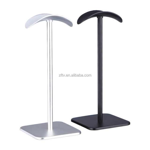 Headphone Stand Headset Holder New Earphone Stand with Aluminum Supporting Bar Flexible Headset ABS Solid Base for All Headphone