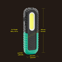 Lampe de travail LED COB STARYNITE antichoc 400 lumens, rechargeable par USB, magnétique, pour inspection, atelier de mécanique
