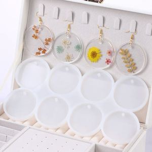 <b>Silicone</b> Resin Mold Pendants Earrings Charms Keychain DIY for Making Candle Eco-Friendly Custom Size Opp Bag Disposable - Product Image 2