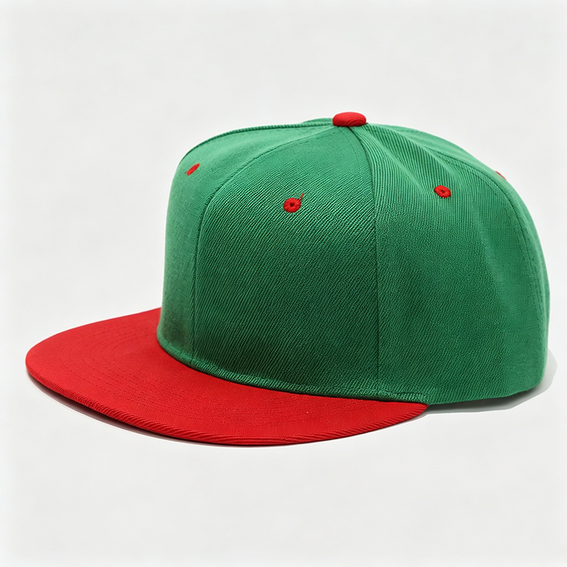 Green with red brim