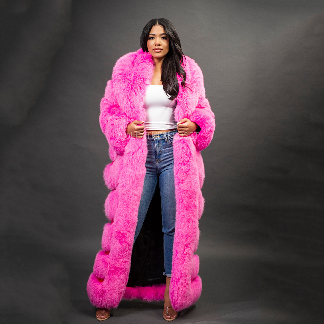 2025 New Design Coats Natural Real Europe America Fox Fur Coat