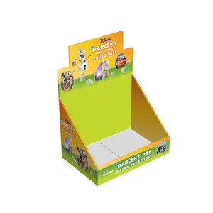 HOT Free New Custom Design Promoção de Alta Qualidade Reciclável Pos Ondulado Template Cardboard Display Box