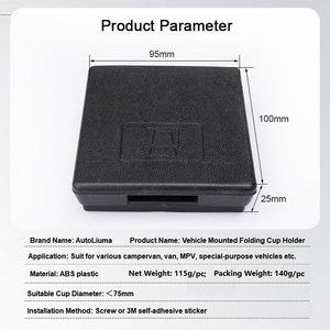 AutoLiuma universel en plastique café boisson support peut bouteille organisateur en plastique porte de voiture siège arrière eau support de verre <span class=keywords><strong>pour</strong></span> voiture RV - Product Image 5