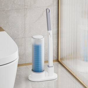 Disposable Toilet Cleaning <b>Brush</b> Heads Oval Plastic For Home Use - Product Image 3