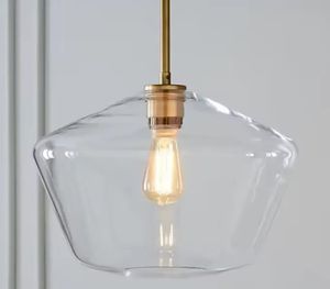 Lumière pendante en verre de simplicité d'éclairage de zèle pour la lumière pendante en verre claire de salle à manger - Product Image 4