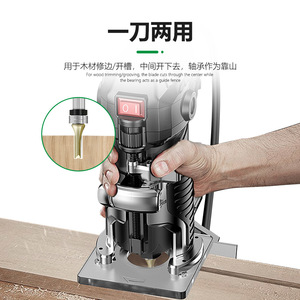 Milling Cutter 12.7mm Shank 40mm Cutting Length Dual Bearing Carbide For Wood MDF CNC <b>Machining</b> Center - Product Image 4