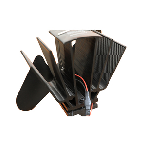 Sıcak satış yükseltilmiş 2 bıçak ısı powered ahşap kütük yanık odun sobası Fan - Product Image 6