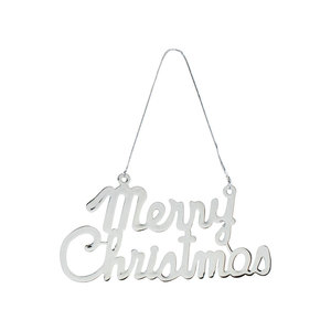 Adorno Colgante de Navidad Plateado para Decoración de Árbol - Product Image 1