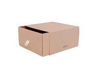 Emballage de tiroir pour chaussures et sous-vêtements, personnalisé, haut de gamme, écologique, biodégradable, avec insert en éponge, portable, avec poignée en ruban