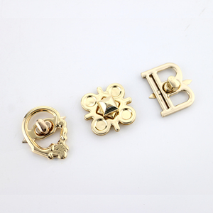 Venta al por mayor Presione Lock Push Lock Bag Parts Metal Hardware Accesorios Bolso Custom Hardware Lock Bolso Hebilla - Product Image 1