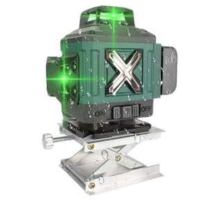 Độ chính xác cao tự san lấp mặt bằng 360 độ ngang dọc 16 dòng màu xanh lá cây laser cấp mét với 2 pin - Product Image 1