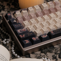 Personality Decaying Rose Keycaps Cherry Profile 141 Keys PBT Dye Subbed Keycap for Mx Switch 61/64/68/104 Mechanical Keyboard